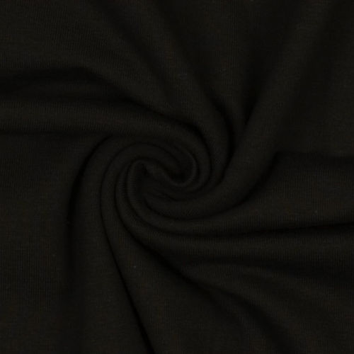 Baumwoll-Jersey uni schwarz, Vanessa Swafing 160cm breit