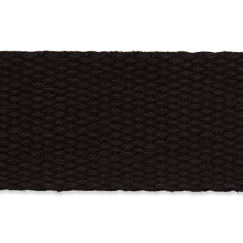 Gurtband Baumwolle 25mm, schwarz