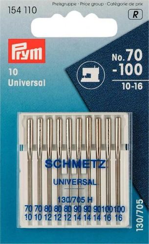 Schmetz/Prym Nähmaschinennadeln 130/705 "Standard", 70-100 10er