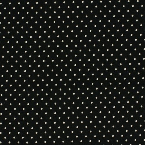 Mini Dots, Baumwoll-Jersey, schwarz