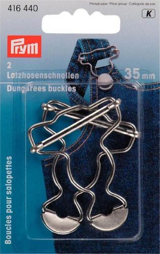 Latzhosenschnallen MS 35mm silberfarbig, Prym