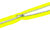 NEON-gelb Endlosreißverschluss Kunststoffzähnchen 6mm Raupe mit Zippern 33cm