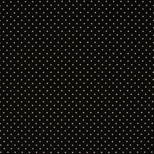 Mini Dots, schwarz, 100% Baumwolle, Popeline