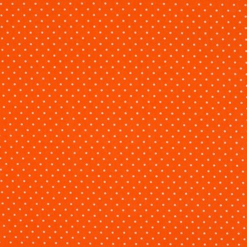 Mini Dots, orange, 100% Baumwolle, Popeline