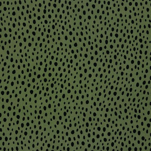 Wild Dots, oliv, 100% Viskose