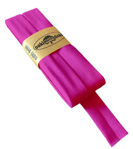 Jersey-Schrägband, Viskose-Jersey, 3m-Stück, pink
