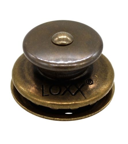 Loxx Verschluss große Kappe Altmessing