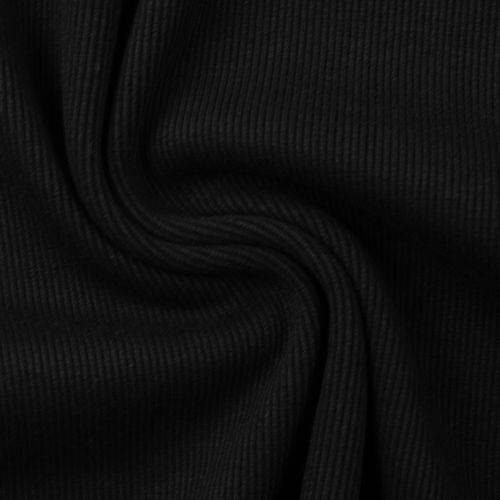 Molde Rippbündchen 100cm breit, Swafing, #299 schwarz