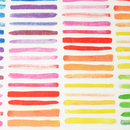 Rainbow-Stripes, Canvas Dekostoff - bunt