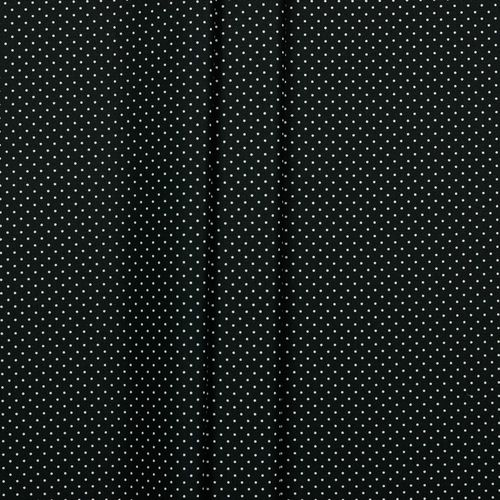 Mini Dots, beschichtete Baumwolle, schwarz