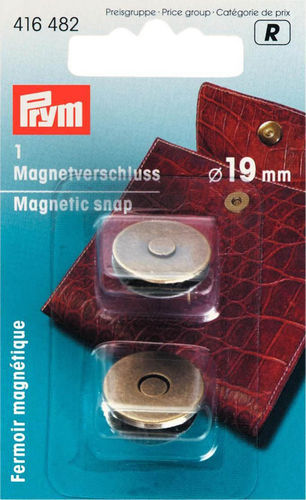 Magnet-Verschluß 19mm alt-messing, Prym
