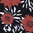 Antonia, 100% Viskose, Blumen schwarz-weiß-terracotta, Swafing