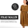 FRAU MALIN, lockeres Kleid mit gekräuseltem Halsloch, Papierschnitt, Studio Schnittreif