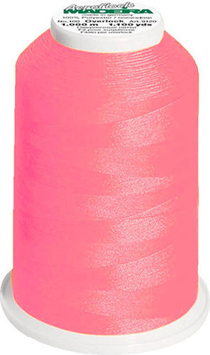 Bauschgarn Aeroflock Madera - uni neon pink