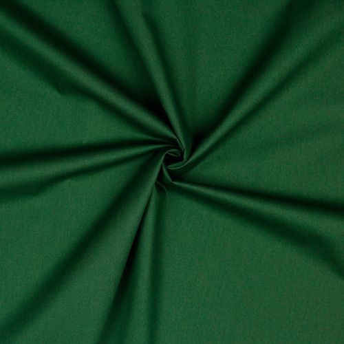 Uni dunkelgrün, Popeline, Baumwoll-Webware