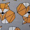 Cozy Foxes by lycklig design, Baumwoll-Jersey, Swafing - hellgrau