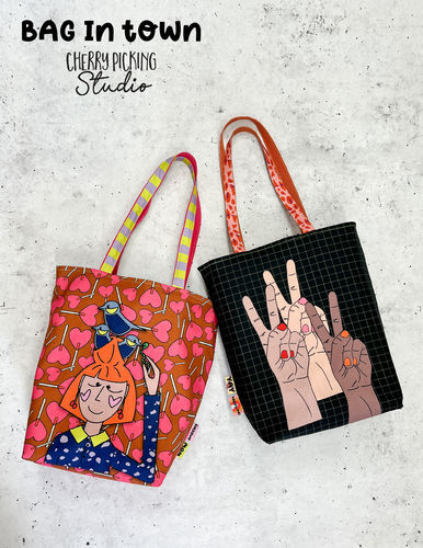 VORBESTELLUNG: Cherry Picking Bag, Canvas Panel #2 - Mädchen + Peacehände