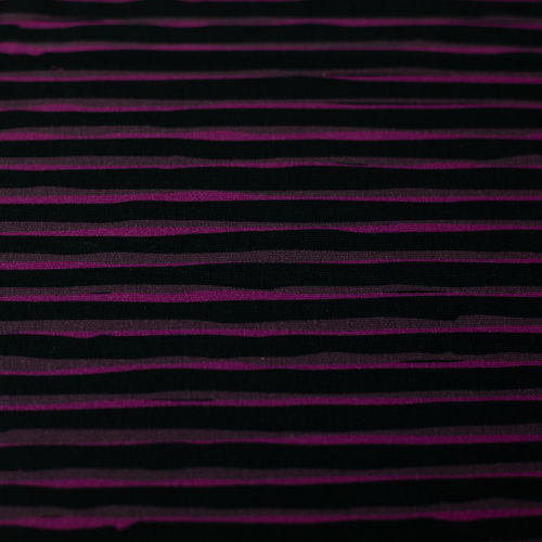 Woodprint Streifen pink schwarz, French Terry Thorsten Berger