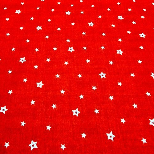 Kleine Sterne rot-weiß, Baumwoll-Popeline, Patchwork