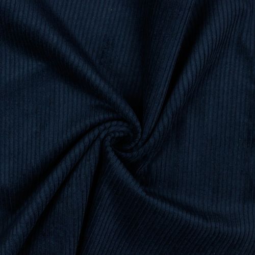 Breitcord, 100% Baumwolle, uni dunkelblau